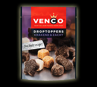 DROPTOPPERS ZACHT KRAKEND 205GR VENCO
