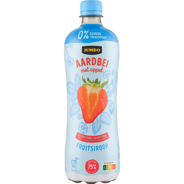 BEBIDA DE SIROPE DE FRESA (X6) 750ML JUMBO