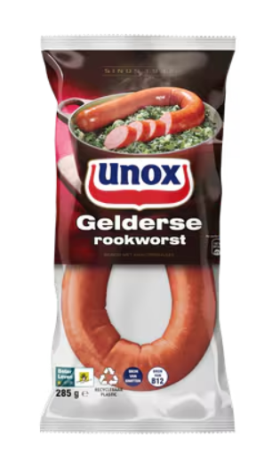 ROOKWORST GELDERSE 285GR UNOX