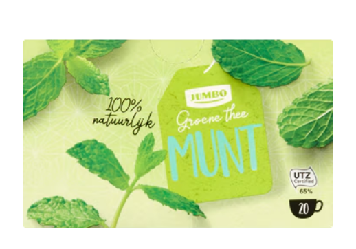 GROENE THEE MUNT 20X2GR JUMBO