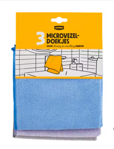 MICROVEZELDOEKJES 3 STUKS JUMBO