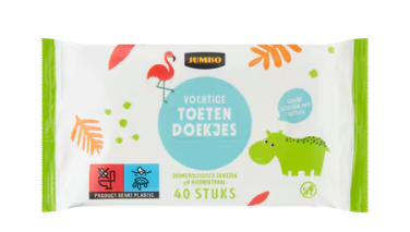 VOCHTIGE TOETENDOEKJES 40 STUKS JUMBO
