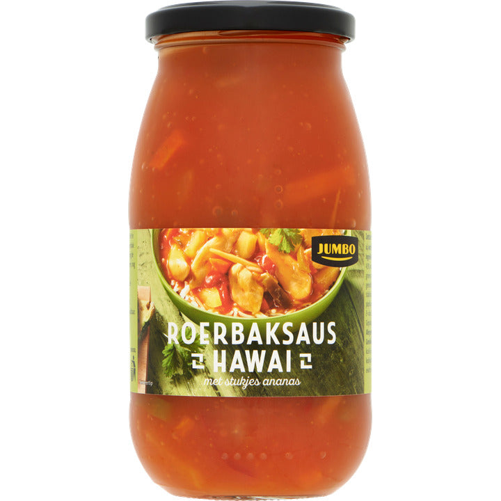 ROERBAKSAUS HAWAI MET ANANAS 490GR JUMBO