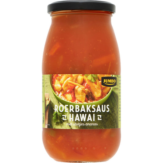 ROERBAKSAUS HAWAI MET ANANAS 490GR JUMBO