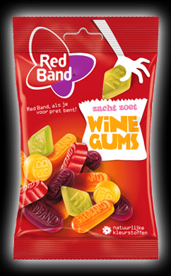 WINEGUMS / REG. DE FRUIT 166GR RED BAND
