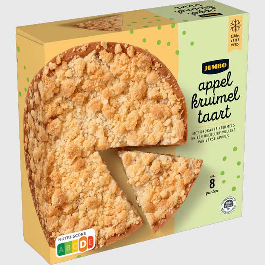 APPELKRUIMELTAART 700GR JUMBO