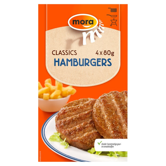 HAMBURGER SUPER EXTRA (X8) 4*80GR MORA