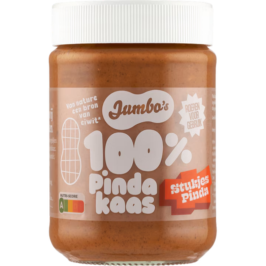 100% PINDAKAAS MET NOOT (X6) 350GR JUMBO