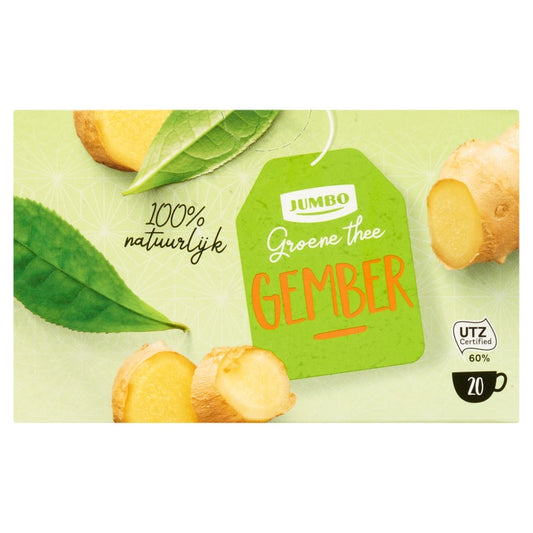 TÉ VERDE CON JENGIBRE (X12) 20*2GR JUMBO