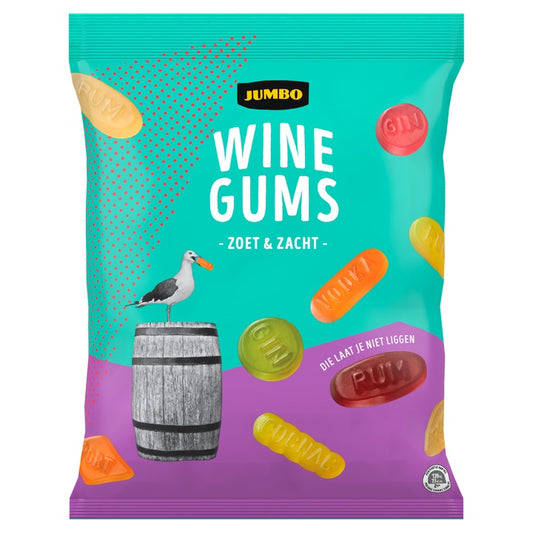 JUMBO WINEGUMS / REG. DE FRUTAS (X12) 500GR