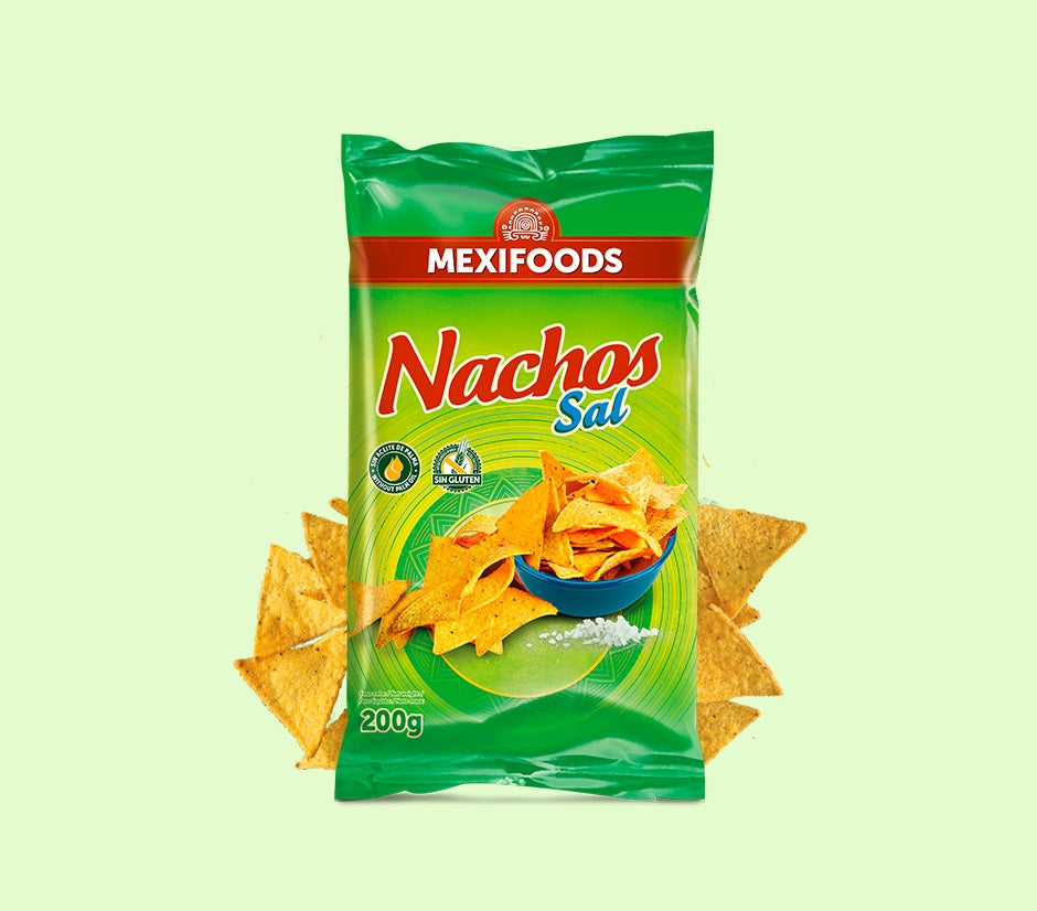 NACHOS SAL GIRASOL (X10) 200GR MEXIFOODS