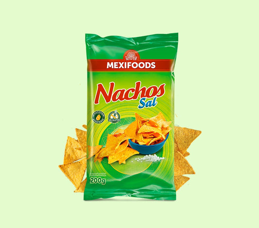 NACHOS SAL GIRASOL (X10) 200GR MEXIFOODS
