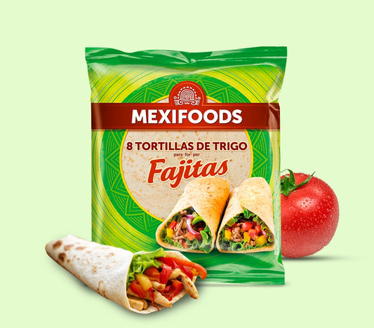 FAJITAS DE TRIGO (X12) 320GR MEXIFOODS