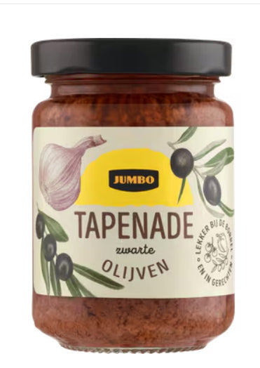 TAPENADE ZWARTE OLIJVEN 140GR JUMBO