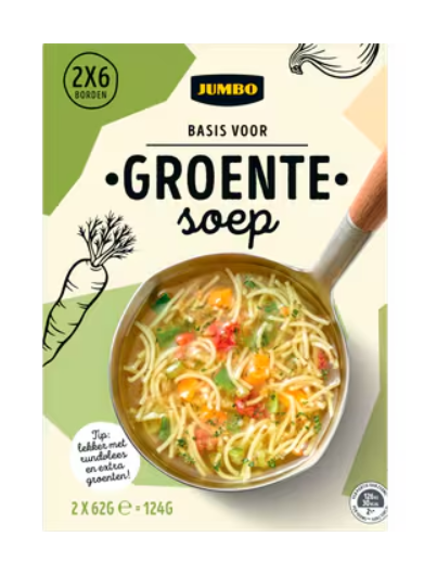 BASIS VOOR GROENTESOEP 2X64GR JUMBO