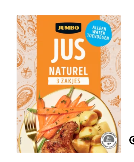 JUS NATUREL 3X29GR JUMBO
