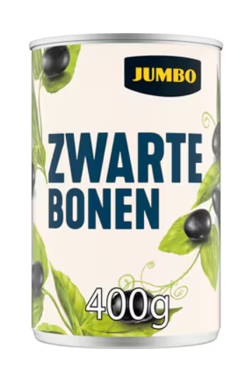 ZWARTE BONEN 400GR JUMBO