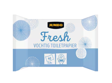 VOCHTIG TOILETPAPIER 40 STUKS JUMBO