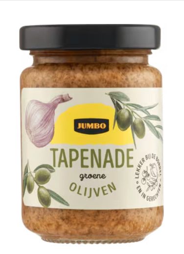 TAPENADE GROENE OLIJVEN 140GR JUMBO