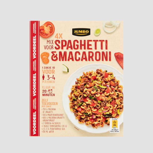 MIX VOOR MACARONI SPAGHETTI 50GR JUMBO