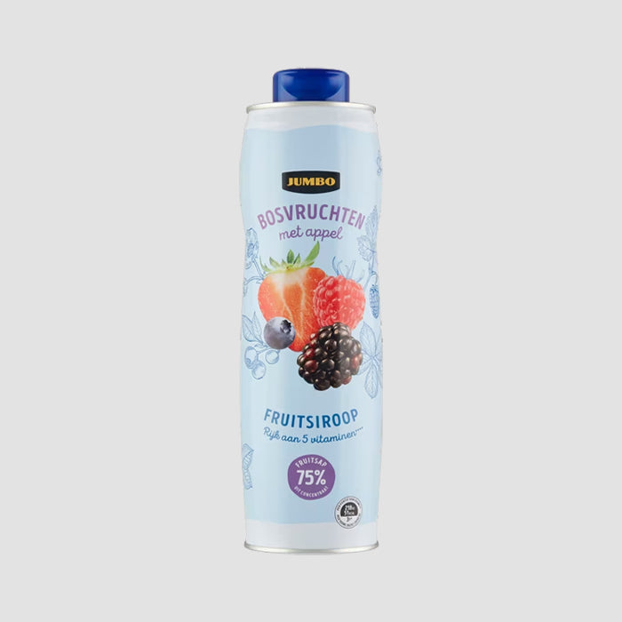 Jumbo Fruitsiroop Bosvruchten met Appel 750ml