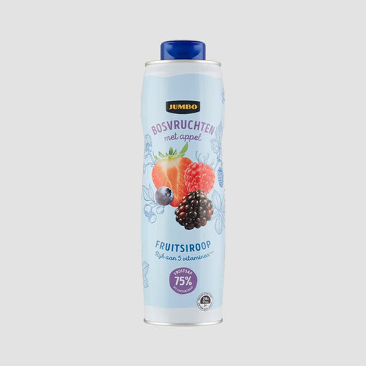 Jumbo Fruitsiroop Bosvruchten met Appel 750ml
