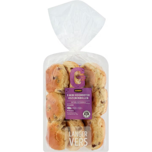 MINI ROZIJNENBOL / PAN DE PASAS (X12) 9 UND