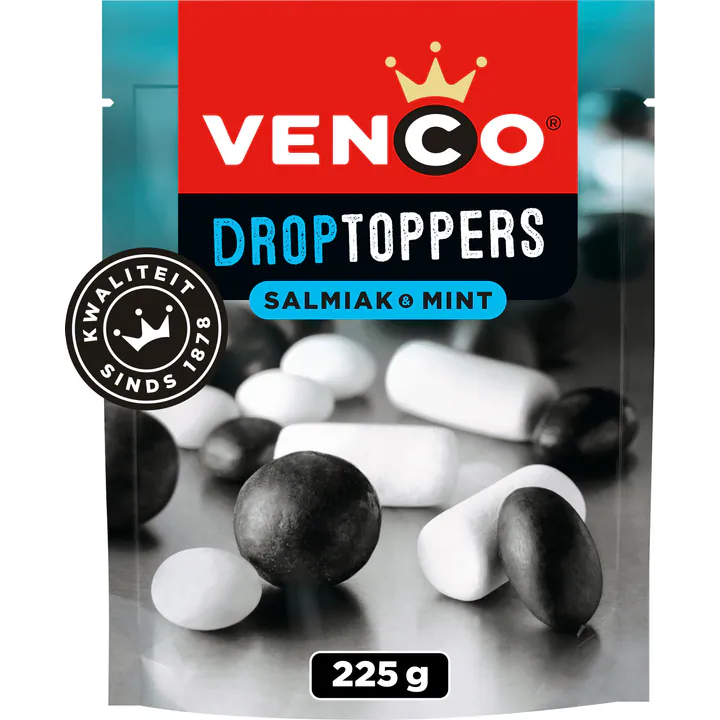 DROPTOPPERS MINT SALMIAK (X10) 225GR VENCO