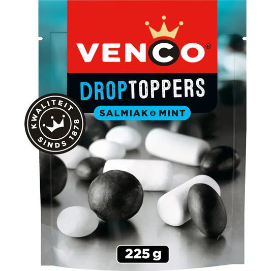 DROPTOPPERS MINT SALMIAK (X10) 225GR VENCO