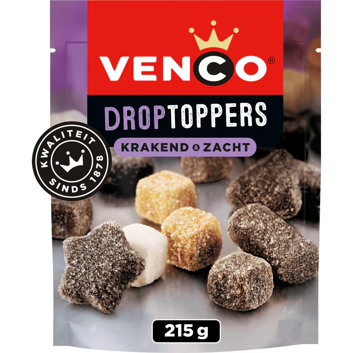 DROPTOPPERS ZACHT KRAKEND (X10) 215GR VENCO