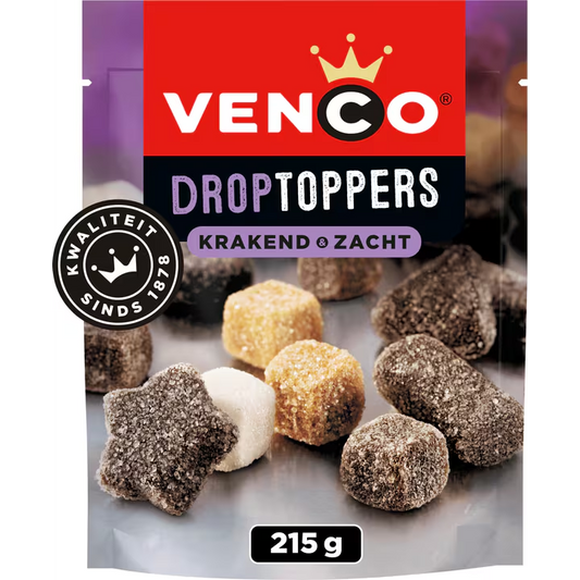 DROPTOPPERS ZACHT KRAKEND (X10) 215GR VENCO