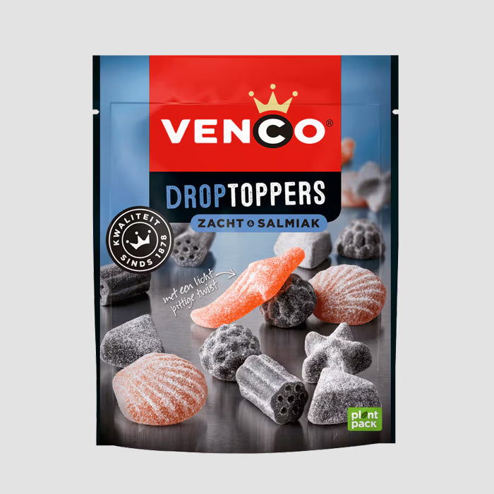 Venco Droptoppers Zacht & Salmiak 215 g